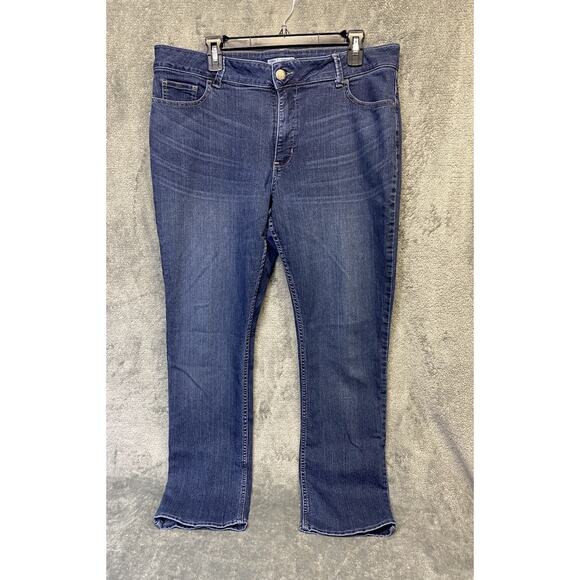 Lee Riders Curvy Fit Midrise Petite Skinny Jeans 18P Medium Wash - Picture 1 of 9